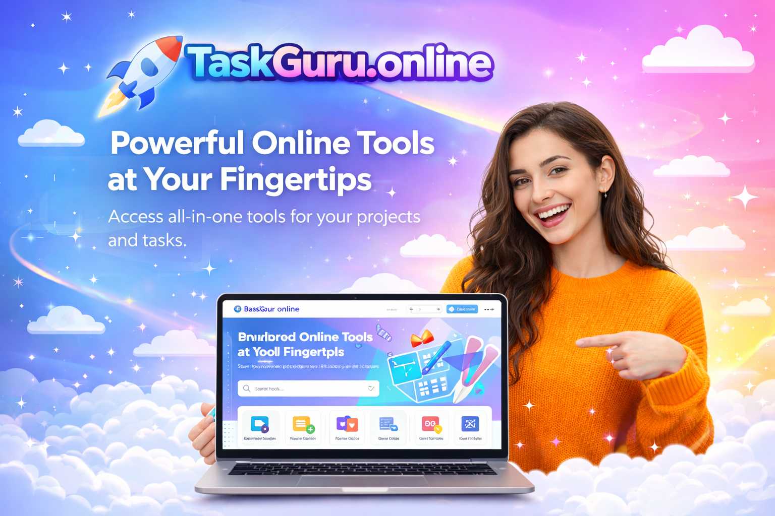 Freelancer working on laptop with zero cost tools